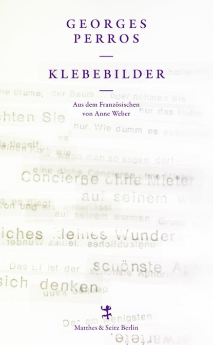 Klebebilder, Georges Perros - Gebonden - 9783957576910
