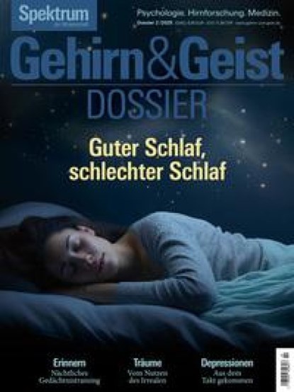 Gehirn&Geist Dossier 2/2025 Guter Schlaf, schlechter Schlaf, Spektrum der Wissenschaft - Paperback - 9783958929647
