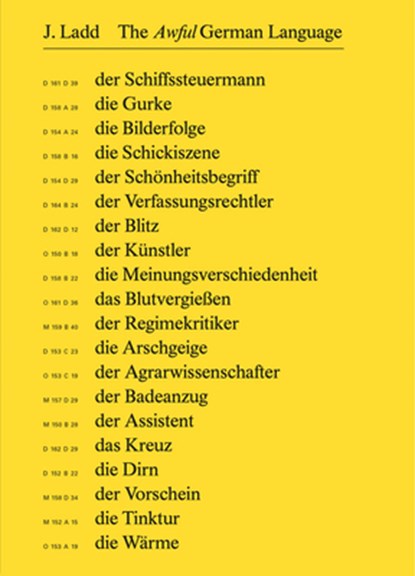 Ladd, J: Jeffrey Ladd. The Awful German Language, Jeffrey Ladd - Gebonden - 9783959053440