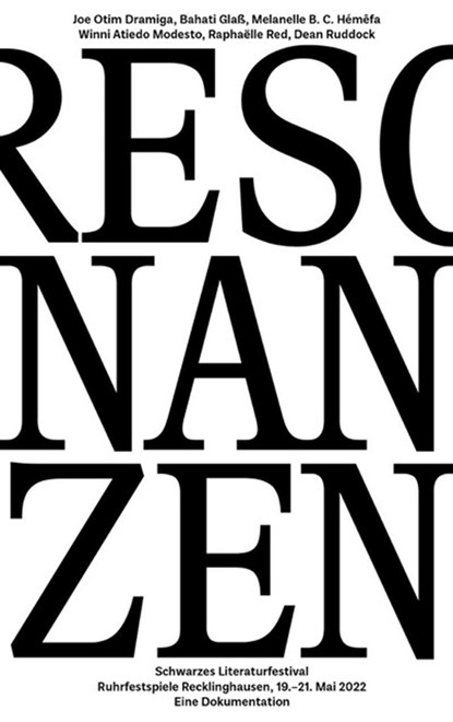 Resonanzen - Schwarzes Literaturfestival, Sharon Dodua Otoo ;  Jeannette Oholi ; Ruhrfestspiele Recklinghausen - Paperback - 9783959056540