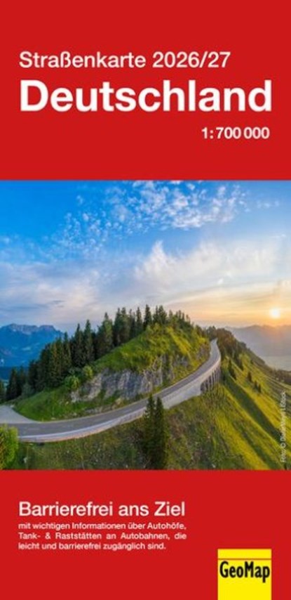 Straßenkarte Deutschland 2026/27, GeoMap - Gebonden - 9783959650557