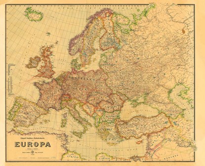 Historische Verkehrskarte von EUROPA 1942 [gerollt], niet bekend - Paperback - 9783959665759