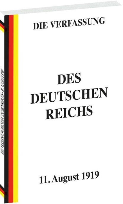 VERFASSUNG des Deutschen Reichs vom 11. August 1919, niet bekend - Paperback - 9783959667463