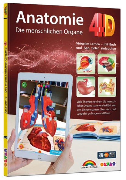 Anatomie 4D - die menschlichen Organe mit APP zum virtuellen Rundgang, niet bekend - Gebonden - 9783959822558