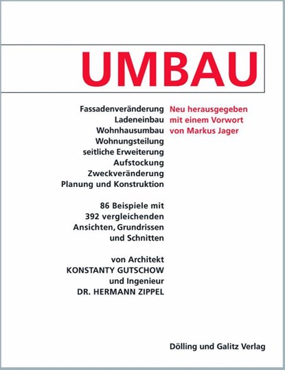 UMBAU, Konstanty Gutschow ; Hermann Zippel - Paperback - 9783960607038