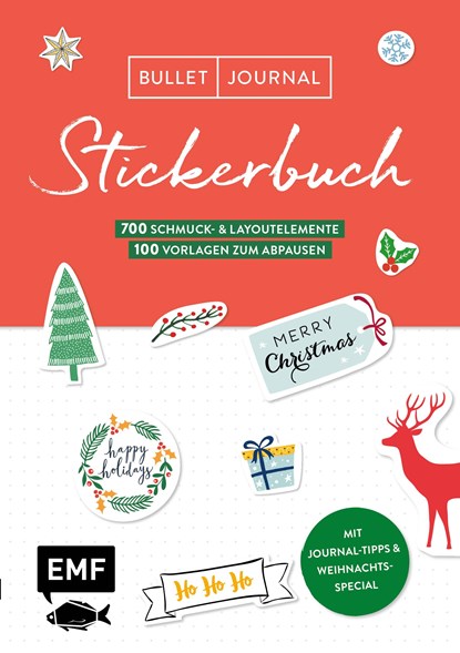 Bullet Journal - Stickerbuch Merry Christmas: 700 weihnachtliche Schmuckelemente, niet bekend - Paperback - 9783960934639