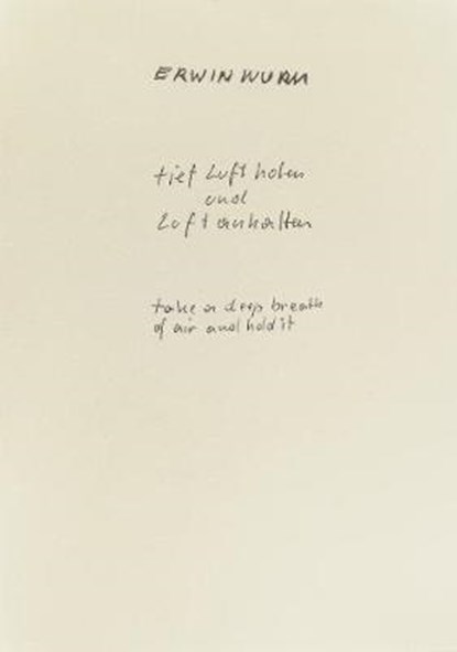 Erwin Wurm, WURM,  Erwin - Overig - 9783960981114