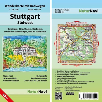 Stuttgart Südwest 1 : 25 000, niet bekend - Gebonden - 9783960990154