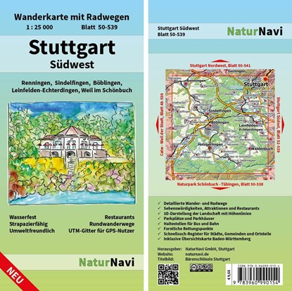 Stuttgart Südwest 1 : 25 000, niet bekend - Gebonden - 9783960990154