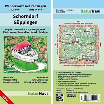 Schorndorf - Göppingen 1 : 25 000, Blatt 54-540, niet bekend - Gebonden - 9783960990376