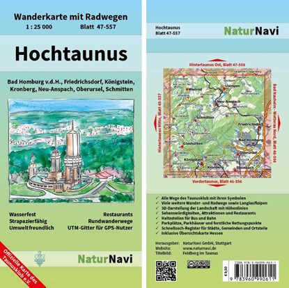 Hochtaunus 1 : 25 000, Blatt 47-557, niet bekend - Gebonden - 9783960990611