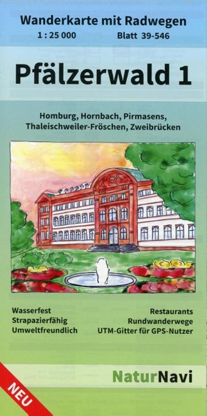 Pfälzerwald 1. Blatt 39-546, 1 : 25 000, niet bekend - Gebonden - 9783960991038