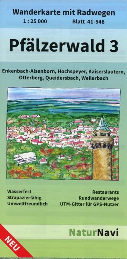 Pfälzerwald 3. Blatt 41-548, 1 : 25 000, niet bekend - Gebonden - 9783960991052