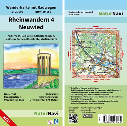 Rheinwandern 4 - Neuwied 1:25 000, niet bekend - Overig - 9783960991144