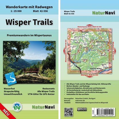 Wisper Trails 1:25 000, niet bekend - Gebonden - 9783960991229
