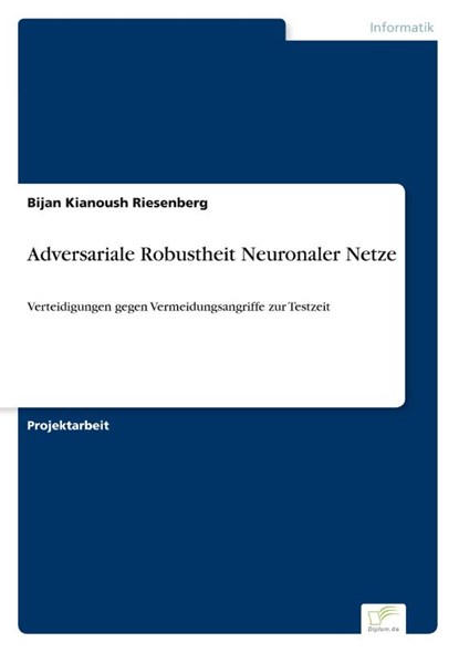 Adversariale Robustheit Neuronaler Netze, Bijan Kianoush Riesenberg - Paperback - 9783961168965