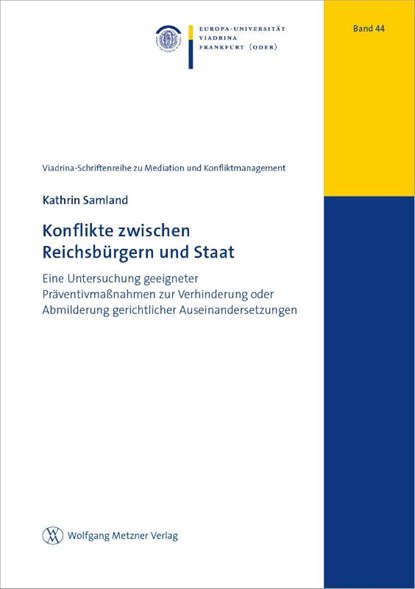 Konflikte zwischen Reichsbürgern und Staat, Kathrin Samland - Paperback - 9783961171439