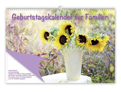 Geburtstagskalender für Familien, niet bekend - Paperback - 9783961310876
