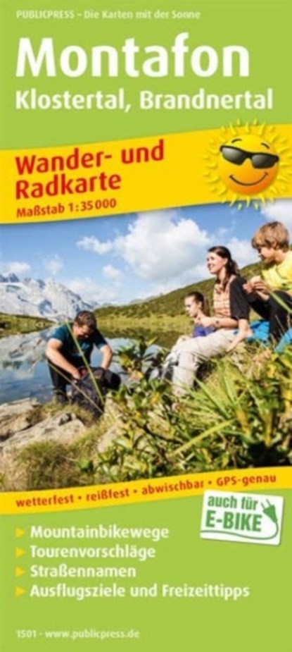 Montafon, hiking and cycling map 1:35,000, niet bekend - Gebonden - 9783961325016