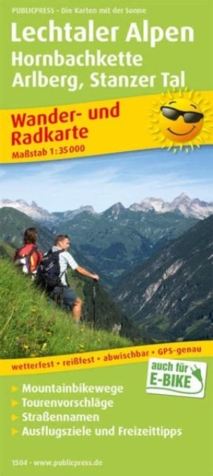 Lechtal Alps, hiking and cycling map 1:35,000, niet bekend - Gebonden - 9783961325047