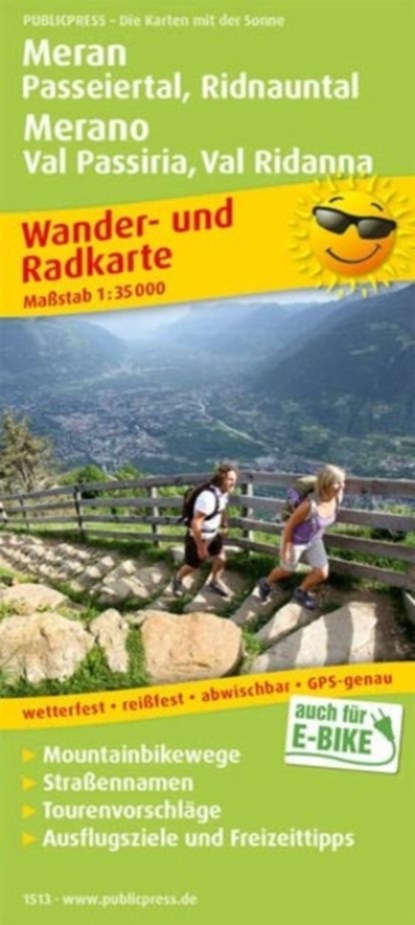 Meran - Passeier Valley - Ridnauntal / Merano - Val Passiria - Val Ridanna, hiking and cycling map 1:35,000, niet bekend - Gebonden - 9783961325139