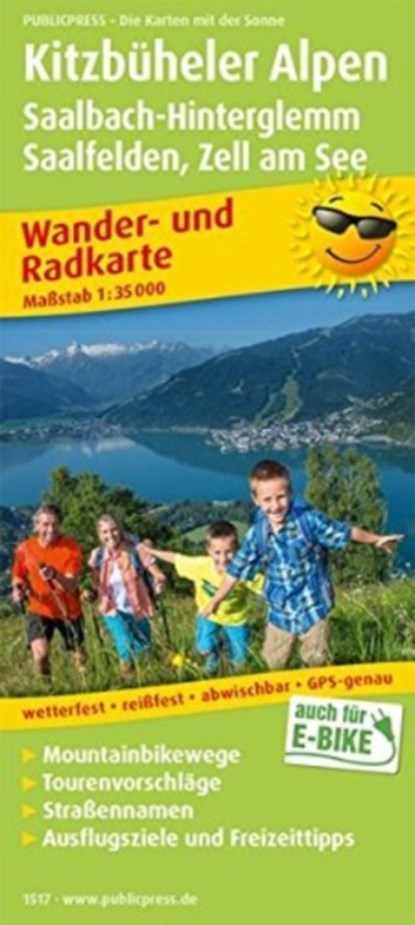 Kitzbuhel Alps, Saalbach-Hinterglemm, hiking and cycling map 1:35,000, niet bekend - Gebonden - 9783961325177