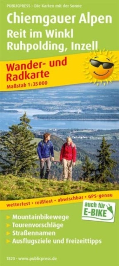 Chiemgau Alps, hiking and cycling map 1:35,000, niet bekend - Gebonden - 9783961325238