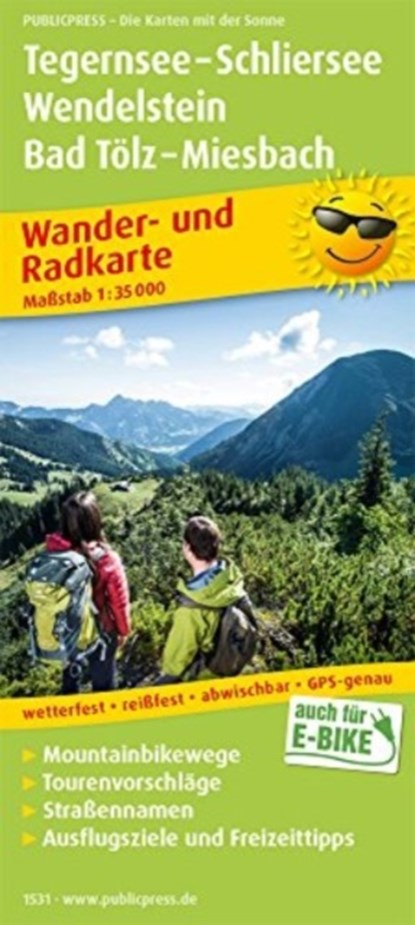 Tegernsee - Schliersee - Wendelstein - Bad Toelz - Miesbach, hiking and cycling map 1:35,000, niet bekend - Gebonden - 9783961325313