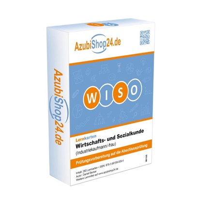 AzubiShop24.de Lernkarten Wiso Prüfungsvorbereitung Prüfungswissen WISO Prüfung WISO Wirtschafts- und Sozialkunde Industriekaufmann Lernkarten Wiso Prüfungsvorbereitung, Michaela Rung-Kraus - Paperback - 9783961590094