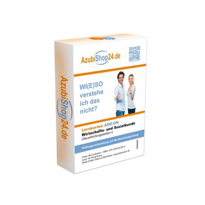 AzubiShop24.de Lernkarten Wirtschafts- und Sozialkunde (Steuerfachangestellte/r). Wiso Prüfungswissen, Michaela Rung-Kraus - Paperback - 9783961590872