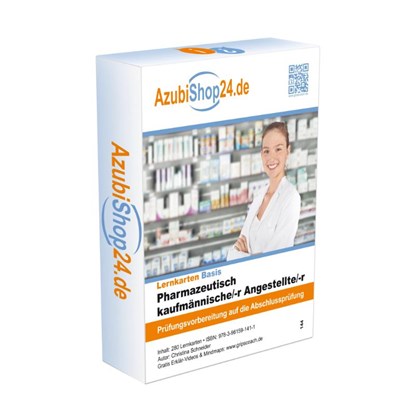 AzubiShop24.de Basis-Lernkarten Pharmazeutisch-kaufmännische/r Angestellte/r (PKA), Christina Schneider - Paperback - 9783961591411