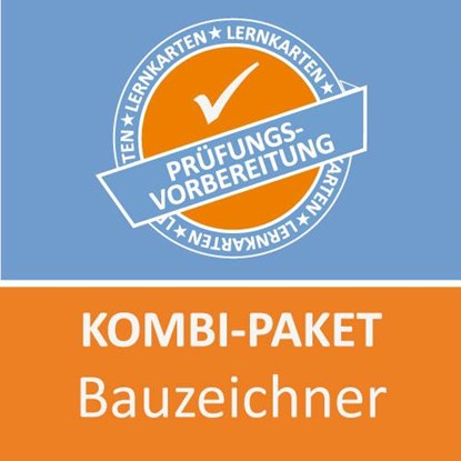 AzubiShop24.de Kombi-Paket Lernkarten Bauzeichner/-in, CHRISTIANSEN,  Jennifer ; Kaden, Tanja - Paperback - 9783961592173
