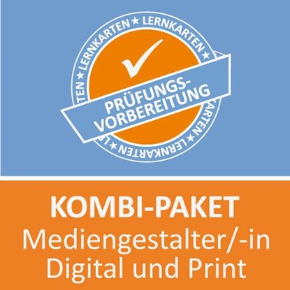 AzubiShop24.de Kombi-Paket Lernkarten Mediengestalter/-in Digital und Print, niet bekend - Paperback - 9783961592371