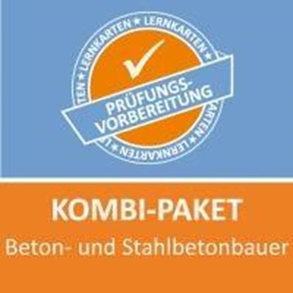 AzubiShop24.de Kombi-Paket Beton- und Stahlbetonbauer Lernkarten, Jennifer Christiansen - Paperback - 9783961598137