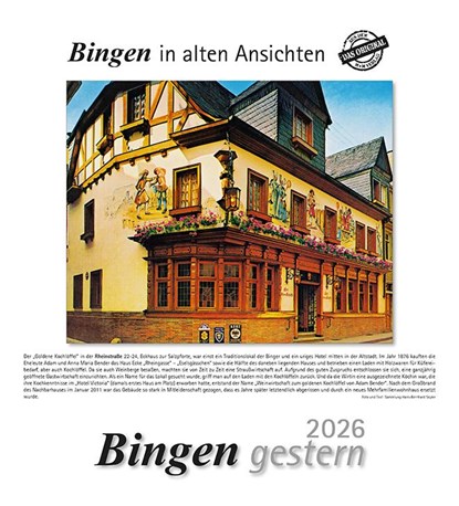 Bingen gestern 2026, niet bekend - Paperback - 9783961667284