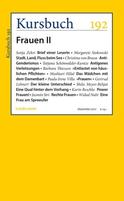 Kursbuch 192, niet bekend - Ebook - 9783961960019