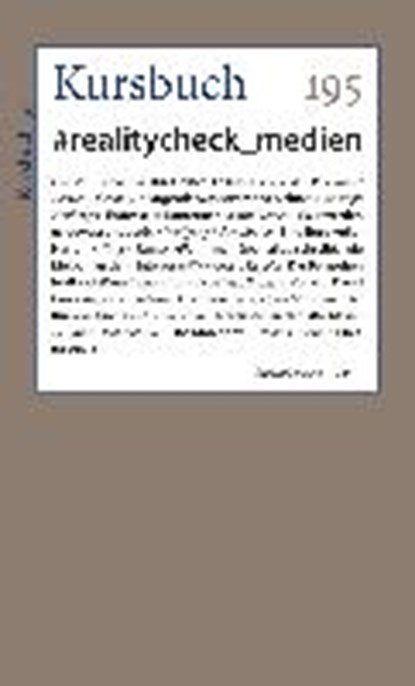 Kursbuch 195, FELIXBERGER,  Peter ; Nassehi, Armin - Paperback - 9783961960316