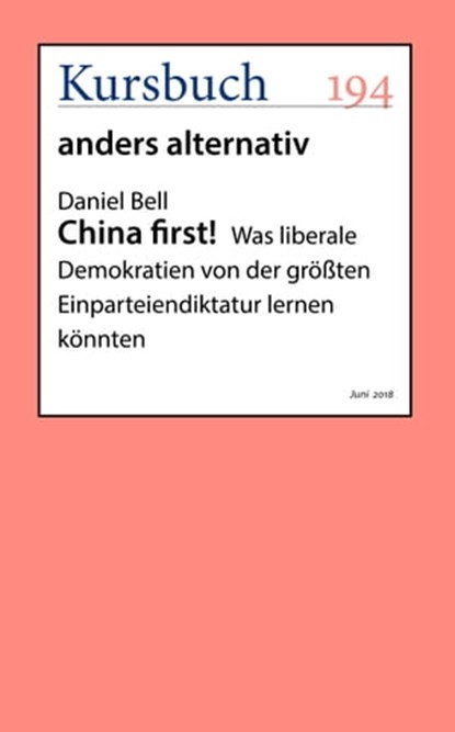 China first!, Daniel Bell - Ebook - 9783961960484