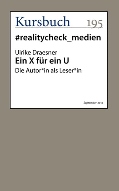 Ein X für ein U, Ulrike Draesner - Ebook - 9783961960637