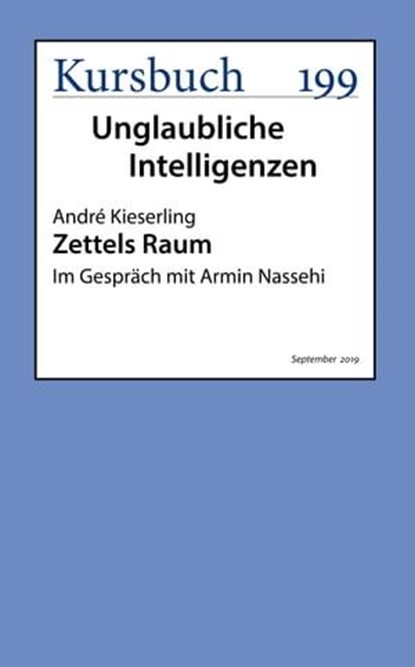 Zettels Raum, André Kieserling - Ebook - 9783961961160