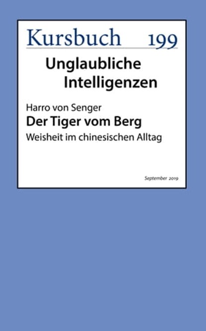 Der Tiger vom Berg, Harro von Senger - Ebook - 9783961961214