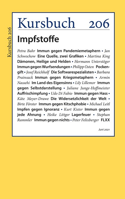 Kursbuch 206, Armin Nassehi ;  Peter Felixberger - Paperback - 9783961962143