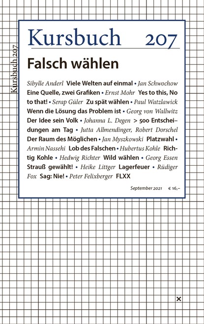 Kursbuch 207, Armin Nassehi ;  Peter Felixberger - Paperback - 9783961962235