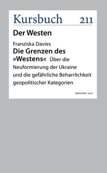 Die Grenzen des "Westens", Franziska Davies - Ebook - 9783961962891