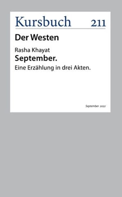 September, Rasha Khayat - Ebook - 9783961962907