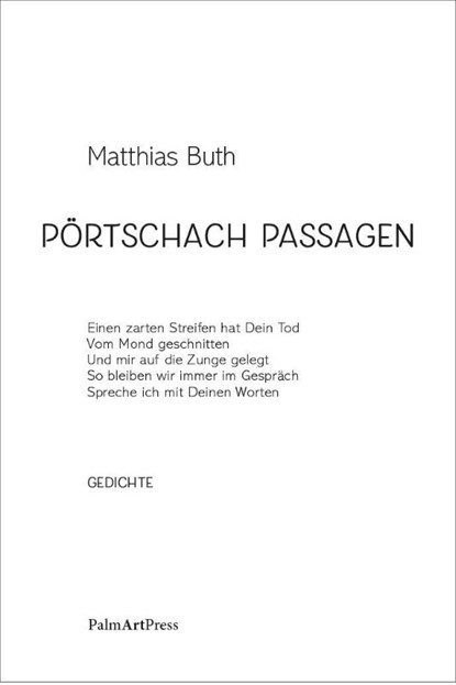 Pörtschach Pasagen, Matthias Buth - Gebonden - 9783962582289