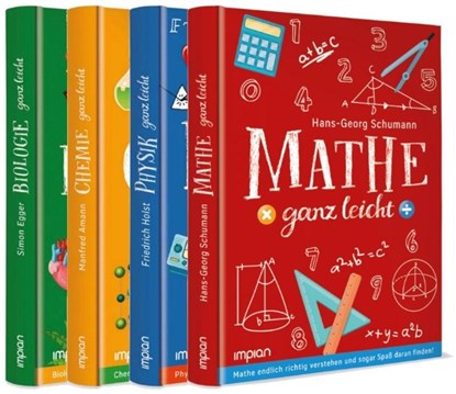 Mathe, Physik, Chemie und Biologie ganz leicht im Paket, Hans-Georg Schumann ; Friedrich Holst ; Manfred Amann ; Simon Egger - Gebonden - 9783962690632