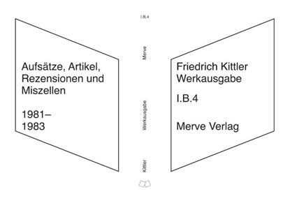 Werkausgabe, Friedrich Kittler - Paperback - 9783962735715