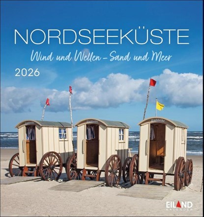 Nordseeküste Postkartenkalender 2026 - Wind und Wellen - Sand und Meer, Eiland - Paperback - 9783964023773
