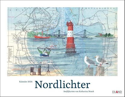 Nordlichter - See(h)karten Kalender 2026, niet bekend - Paperback - 9783964024053